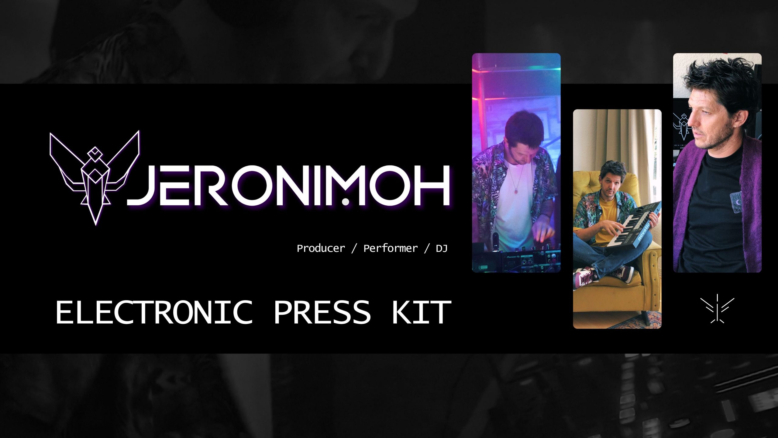 The cover picture of Jeronimoh's electronic press kit (EPK)